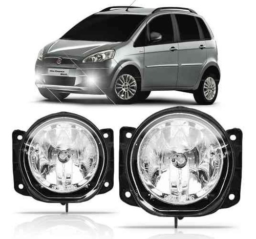 Par Farol Milha Fiat Idea 2005 2006 2007 2008 2009 2010