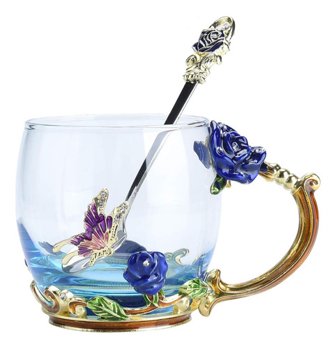 Juego De Tazas De Té Con Flores De Greengoal, Juego De Tazas