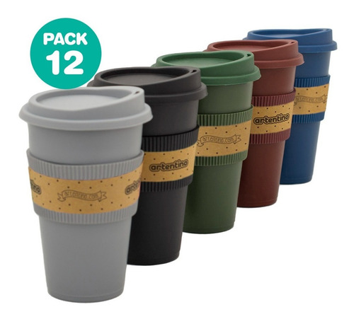 Imagen 2 de 6 de 12 Vaso Termico Jarro Cafe Taza Termica Tapa Banda Silicona