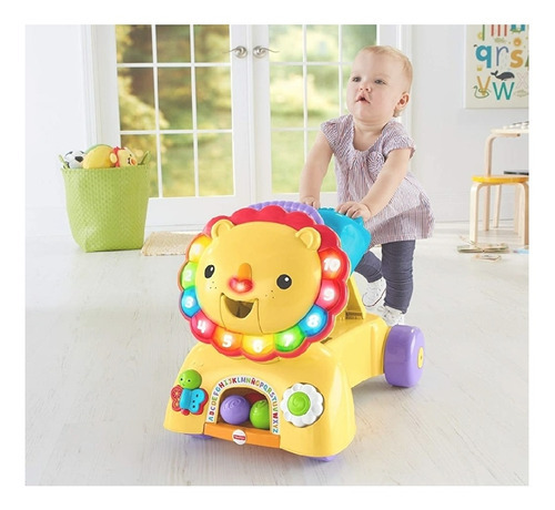 Fisher Price León Camina Conmigo Juguete Bebés Luz Y Sonido