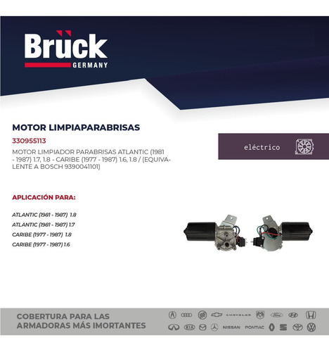 Motor Brazos Limpiaparabrisas Caribe 1980 1.6 8v 330955113