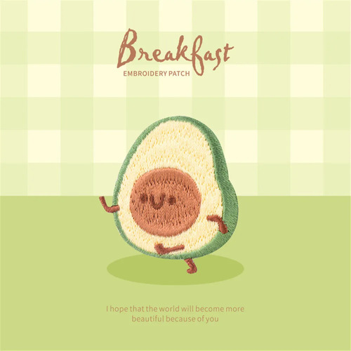 Parche Para Ropa Termoadhesivo Bordado Breakfast Cute Kawaii