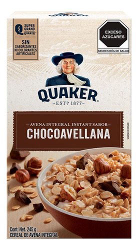 2 Pzs Quaker Avena Instantanea Chocoavellana 245gr