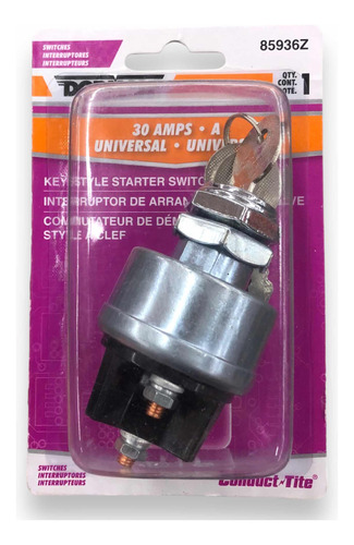Switch Interruptor Arranque Universal Con 3 Llaves 12v 30a