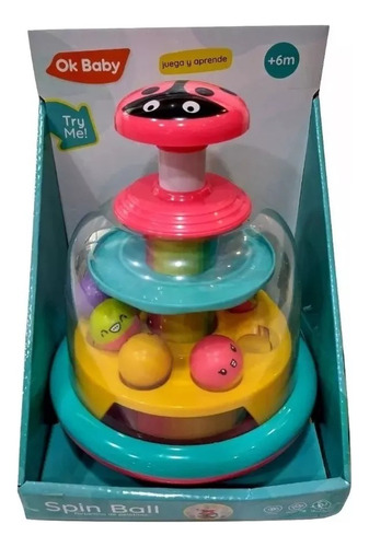 Imagen 3 de 8 de Juego Spin Ball Torbellino De Pelotitas Ok Baby Bb0231