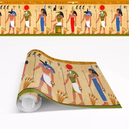 Cenefas Decorativas Adhesivas De Egipto ¡oferta! 10m 15 Cm