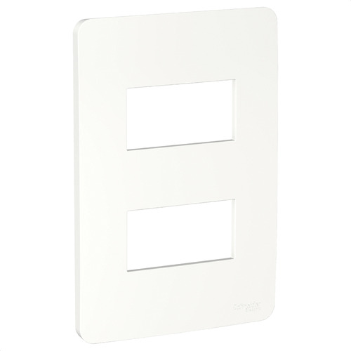 Placa Espelho De Tomada 4x2 2 Postos Orion Schneider Eletric Cor Branco Antibac