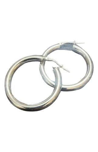 Aros argollas online de plata gruesas