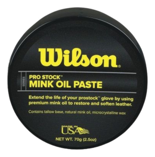 Acondicionador Para Guante De Beisbol Wilson Mink Oil Paste