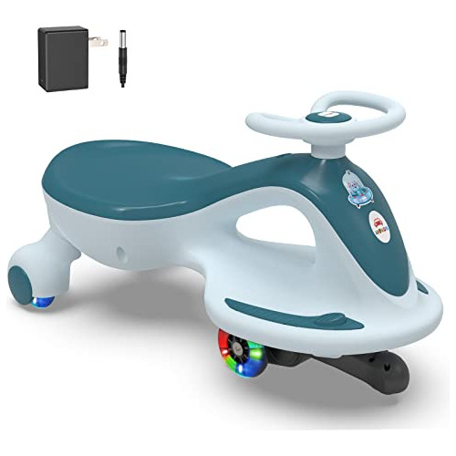 Electric Wiggle Car With Pedal,  2 In 1 Wiggle Car Ride...