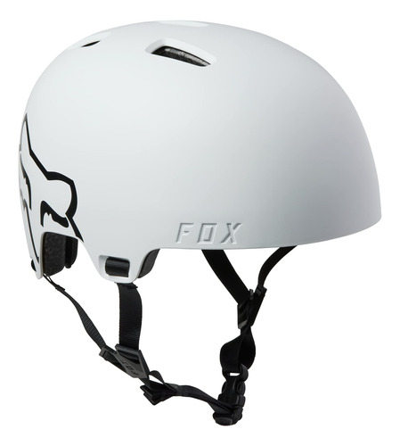 Fox Racing Casco De Bicicleta De Vuelo, Blanco, Mediano