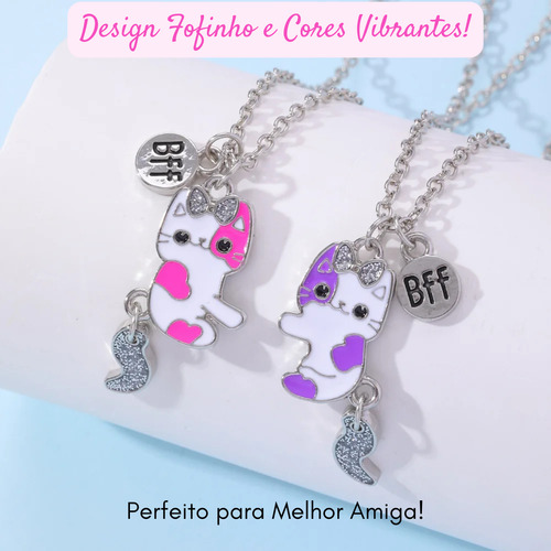 Colar Duplo De Amizade Bff Best Friends Para 2 Amigas