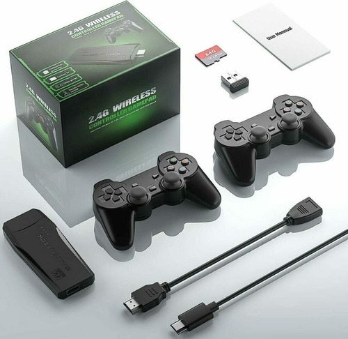 Accesorio Inalámbrico Juegos Retro + De 1000 4k Hdmi