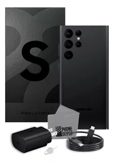 Samsung Galaxy S22 Ultra 128 Gb Negro Con Caja Original + Protector