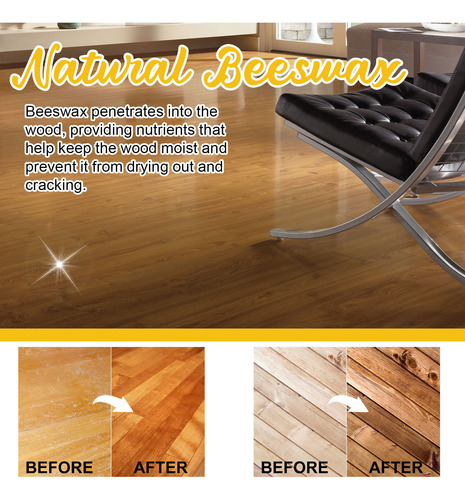 Cera De Abejas Para Pulir Madera, Condimento Natural, Cera D