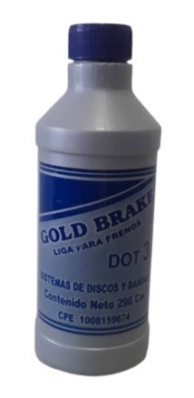 Liga De Frenos Dot 3 Pequeña 290ml Gold Brake