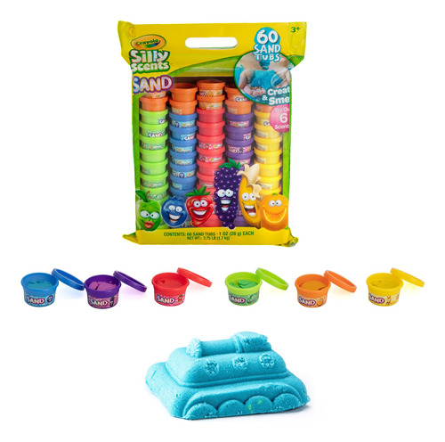 Crayola Sand Silly Scents - Paquete De Fiesta | 60 Tinas De