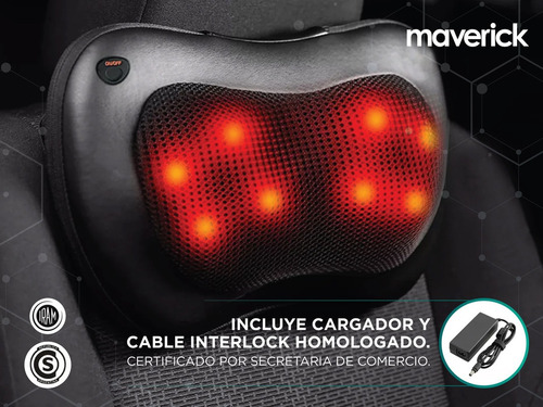 Imagen 5 de 10 de Masajeador De Cuello Maverick 4 Nodos 8 Rodillos Giratorios