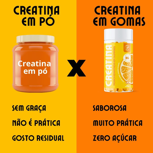 Creatina Monohidratada Em Gummy - Stamin-up Laranja