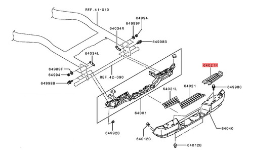 Cubierta Der Parachoque Post New L200 4x4  2016 - 2023