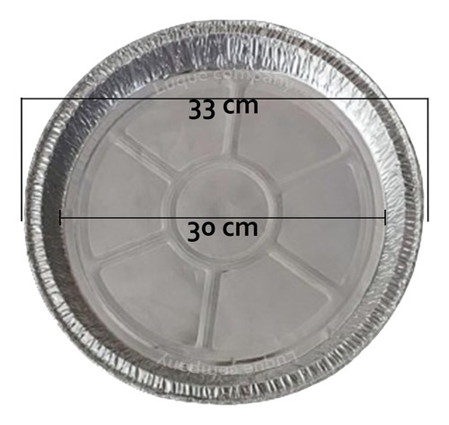 Bandeja Aluminio Circular R-20 Desechable Pack 10uni