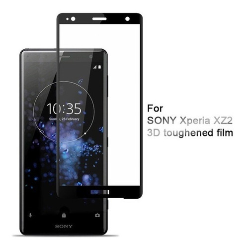 Imagen 4 de 4 de Mica Vidrio Completa Xperia Xa1 Plus Xz1 Xa1 Ultra Xa Ultra