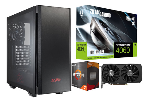 Pc Gamer Ryzen 7 5800x Rtx 4060 Liquido Ram 32gb 1tb Ssd 