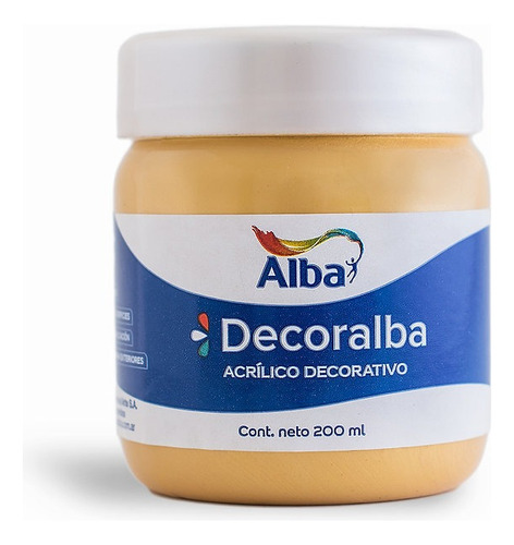 Pintura Acrílica Alba Oro 200ml