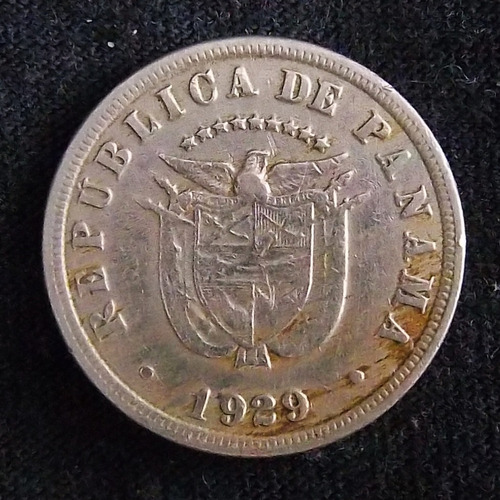 Panamá 5 Centavos 1929 Mb Km 9 Escasa