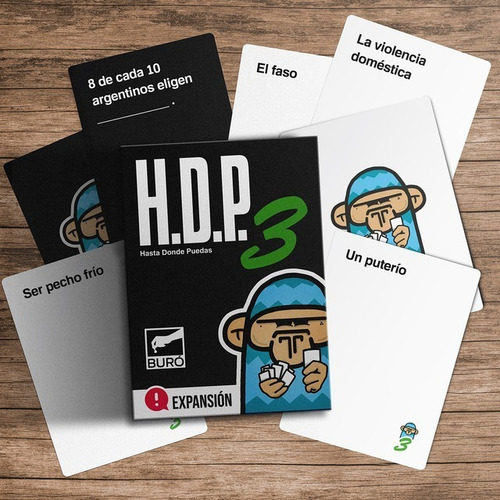 Imagen 2 de 2 de Juego De Cartas Hdp: 3 Expansión Buró Previa Risas