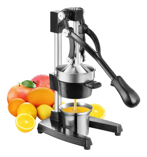 Exprimidor Manual De Hierro Fundido Para Cítricos Con Taza D