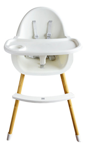 Baby Pops silla de comer bebe 2 en 1 estilo nordico premium color blanco nordic