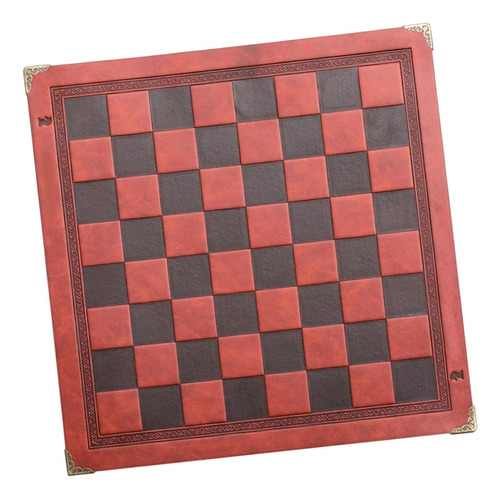 Qa Alfombrilla De Mesa De Cuero Pu, Alfombrilla De Marrón