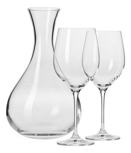 Set De Vino Linea Harmony 1 Decantador + 2 Copas Krosno