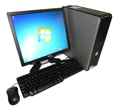 Imagem 1 de 4 de Cpu Dell Core 2 Duo 8gb 160gb Wifi + Monitor 17