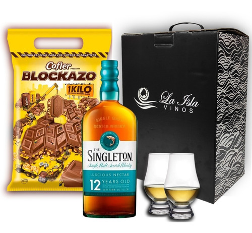 Whisky The Singleton 12 Años Box Regalo + Copas Chocolate