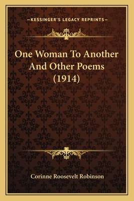 Libro One Woman To Another And Other Poems (1914) - Robin...