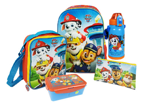 Paw Patrol H Set Mochila/l/c + Taper + Tomatodo A