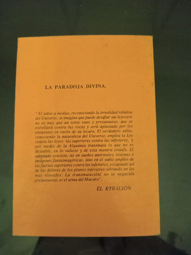 El Kybalión: Filosofía Hermética De Egipto Y Grecia (Usado)