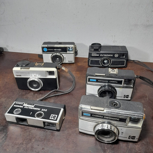 Câmeras Fotográfica Kodak Instamatic Lote C/ 6 Sem Funcionar
