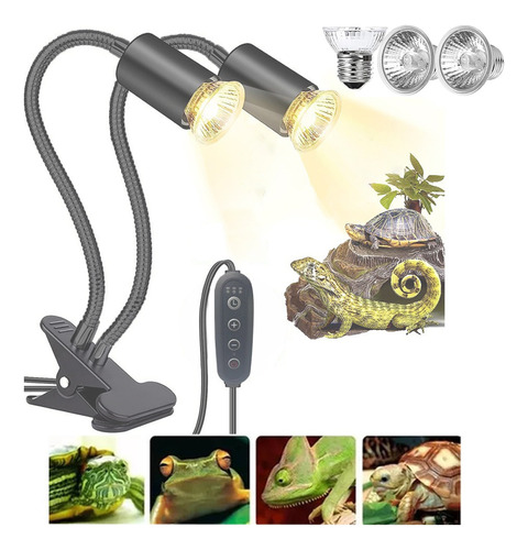 Focos Calor Lámpara Para Tortuga/reptil Uva Uvb 3 Bombillas