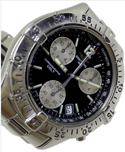 Relógio Breitling Chrono Colt Dial Preto A53035 38mm
