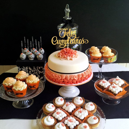 Imagen 2 de 4 de Decoración Para Tartas De Feliz Cumpleaños