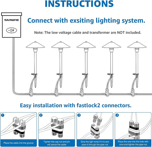 Luces Led Sunvie Para Caminos De Bajo Voltaje, Luces Led ...