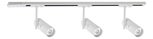Kit Riel 2 Metros De Sobreponer 4 Spots Kino Illux Tl-5140 Estructura Blanco