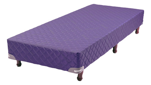 Sommier 1 Plaza Y Media 90x1.90 Y Colchón Purple Color Purpura