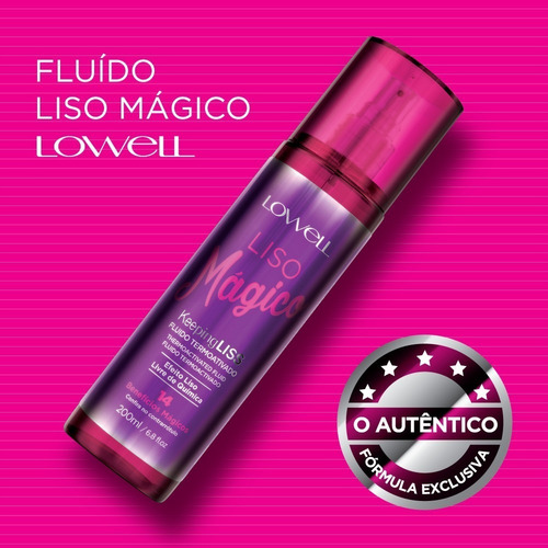 Lowell Fluído Termoativado Liso Mágico 200ml
