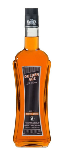 Licor Golden Age, Tres Plumas  Apricot Brandy, 750 Ml.