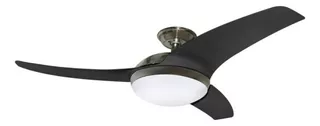 Ventilador de techo Megaluz CF1011 con 3 aspas color negro de acrílico, 42" de diámetro 127 V