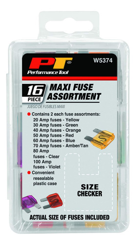 Performance Tool Surtido De Fusibles Wpiece Maxi